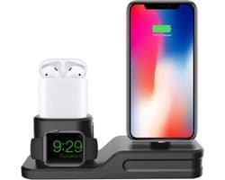 LOUZIR 3 in 1 Docking Station voor Apple Iphone/Watch/Airpods oortjes – High Quality Siliconen Oplader stand - Dock station - Oplaadstation voor Apple Iphone/ Smart Watch/Apple oordopjes draadloos