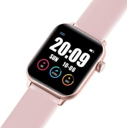 Belesy® Thermo Pro - Smartwatch - Horloge - 1.3 inch – Kleurenscherm - Full Touch - Lichaams thermometer - Roze - Siliconen — thumbnail 3