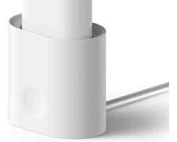 DrPhne AP3 Zachte Siliconen Standhouder -Bureau Oplaadstation - Geschikt voor AirPods 1/2 - Wit