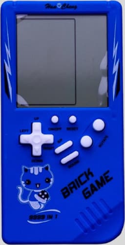 Brickgame Handheld Spelcomputer - Extra Groot Scherm - Tetris - Classic game - Retro spel - Blokken - Blauw — thumbnail 1