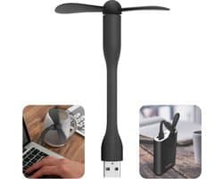 Laptop Ventilator - Zwart - USB Ventilator Flexibel - USB Fan - Computer Ventilator - USB Ventilator Auto - USB Ventilator voor Laptop