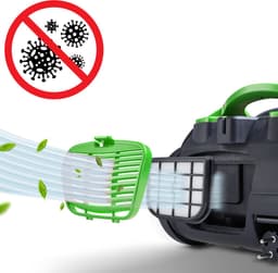 Deuba - Stofzuiger 900 W - Krachtig Volume - HEPA Filter Zwart-Groen — thumbnail 2