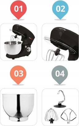 LUND Keukenmixer 800W - 5,5L — thumbnail 5