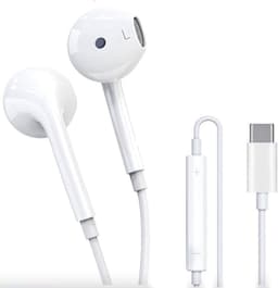 In-Ear Oordopjes met USB C Aansluiting - Oortjes met Draad en Microfoon voor Telefoon / Tablet / Laptop / Smartphone / GSM — thumbnail 1