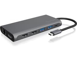 ICY BOX IB-DK4050-CPD USB-C 12-in-1 PD 100W DockingStation