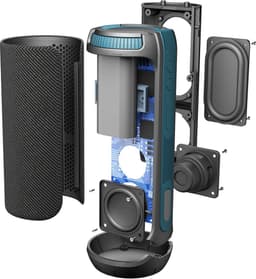 Cellularline Twister 20 W Draadloze stereoluidspreker Blauw, Grijs — thumbnail 2