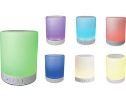 Denver BTL-30 - Bluetooth speaker met verlichting en radio - Wit