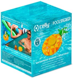 Celly - PoolSpeaker Opblaasbare Ananas met Speaker - Kunststof - Multicolor — thumbnail 3