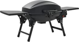 vidaXL Gasbarbecue met kookzone zwart — thumbnail 1