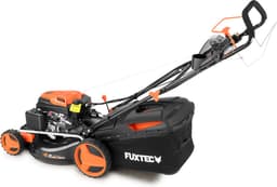 FUXTEC 4-in-1 Benzine Grasmaaier FX-RM5196eSPRO – Elektrische Start – 6 pk – 51 cm Maaibreedte – Flexibele Achterwielaandrijving – 4-Takt – Maaihoogte 25–75 mm – 60 L Grasopvangbak – Mulchfunctie — thumbnail 2