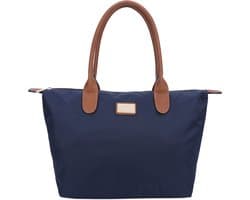 Gallantry - Schooltas - Dames Tas - Schoudertas - Handtas - Shopper - weekendtas - Boodschappentas - Strandtas - D. Blauw
