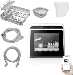 Mini Vaatwasser - Campingvaatwasser - met APP - 900W - 5 L - Geschikt voor keukens, kantoren, caravans — thumbnail 6
