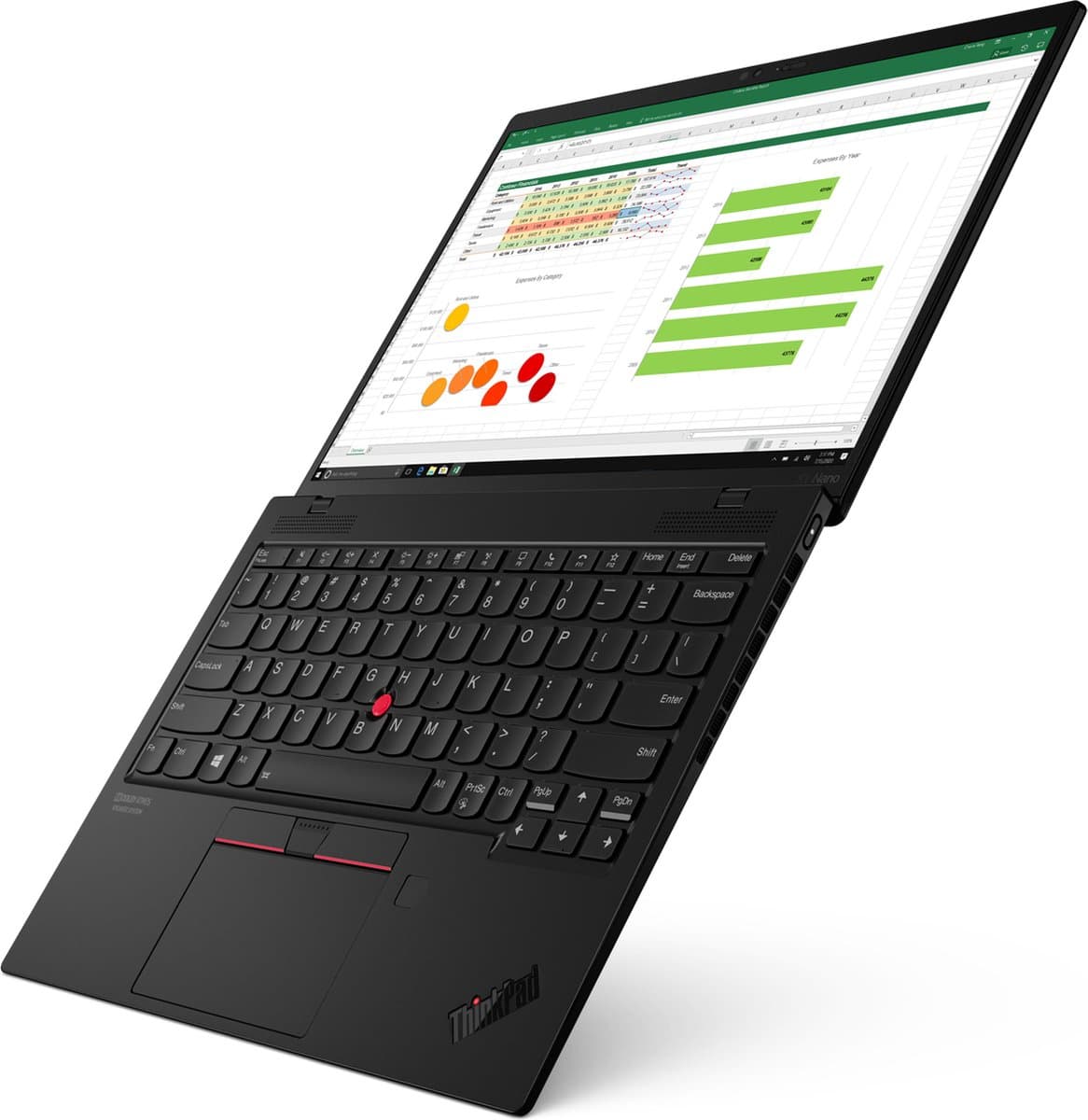Lenovo ThinkPad X1 Nano Gen 1 Intel® Core™ i5 i5-1130G7 Laptop 33 cm (13") 2K Ultra HD 16 GB LPDDR4x-SDRAM 512 GB SSD Wi-Fi 6 (802.11ax) Windows 10 Pro Brits Engels Zwart — afbeelding 1