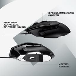 Logitech G502 X - Bedrade Gaming Muis - Rechtshandig - Optisch - Zwart — thumbnail 2