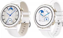 Darenci Smartwatch Snow Fit - Smartwatch heren -Activity Tracker-  fit -Touchscreen -Bluetooth bellen -Bluetooth muziek -Met extra bandje -Horloge -Stappenteller -Bloeddrukmeter -Verbrande calorieën -Zuurstofmeter -Spatwaterdicht -Wit/Goud — thumbnail 1
