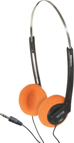 SoundLAB lichtgewicht on-ear stereo hoofdtelefoon / oranje - 1,2 meter — thumbnail 1