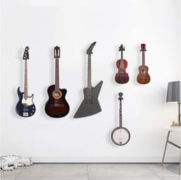 Gitaar Wandbeugel - Gitaarhouder - Muurbeugel - Gitaarstandaard - Gitaarsteun - Muurhaak - — thumbnail 5