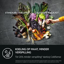 AEG RDB424E1AW 5000 serie ColdSense - Koel-vriescombinatie - Vrijstaand - Wit — thumbnail 6