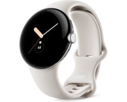 Google Pixel Watch - 41 mm - met GPS - Zilver (Beige)