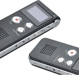LOUZIR Digitale Dictafoon Voice Recorder 8GB Audio Opname Spraak Recorder met Display — thumbnail 3