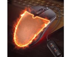 TLVX Elektrisch Verwarmbare Computer Muis bedraad – USB – Rechts of links handig – Warme hand – Werk – Thuis -Winter muis – Heated Mouse – Optische Bedrade Laptop Muis elektrisch verwarmbaar – Timer – Warmte instelbaar – Ergonomisch – Max. 1600DPI