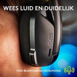 Logitech G435 LIGHTSPEED - Draadloze Gaming Headset - Bluetooth - PC, Mobile - Zwart — thumbnail 12