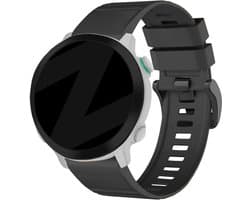 Bandz siliconen band met gesp 26mm geschikt voor Garmin Fenix 5x (Plus) / 6x (Pro) / 7x (Pro - Sapphire - Solar) / 8 - 51mm / 3 (HR) / Quatix 3 / 6x / 7x / Enduro 1-2-3 - Hoogwaardig siliconen smartwatch bandje met gespsluiting - zwart