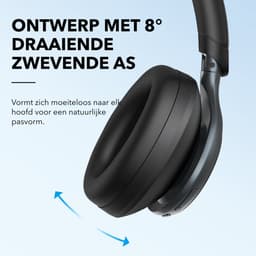 Soundcore Space One by Anker, Draadloze Over-ear Koptelefoon - Headphones - Active Noise Cancelling, Multipoint Connection, 55 uur accuduur, Bluetooth 5.3, LDAC, Hi-Res Certified — thumbnail 9