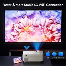 Ervaar de Magie van Thuisbioscoop met Onze Mini LED Beamer - 4K Ondersteuning en Verbluffende Beeldkwaliteit! — thumbnail 3