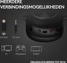 Logitech G PRO X 2 Lightspeed - Draadloze Gaming Headset - PC, PlayStation - Zwart — thumbnail 9