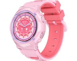 Smartwatch Kinderen - Waterdicht - Stappenteller - Hartslag - Roze