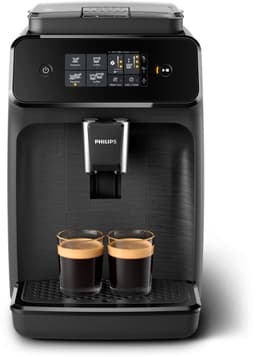 Philips series 1200 - Volautomatische Espressomachine - Keramische molen - AquaClean - 15 Bar - 1,8 L inhoud - Koffiemachine met bonen - Mat Zwart - EP1200/00 — thumbnail 1