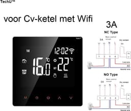 Slimme Thermostaat S2 Wit – Alleen voor Gas Boiler – Bediening via App & Wifi — thumbnail 2