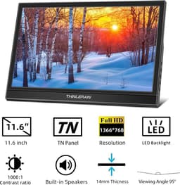 Timé Draagbare Monitor - Portable Monitor - Draagbaar Scherm - Monitor — thumbnail 5