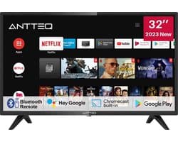 ANTTEQ AG32H3 – 32 inch (80 cm) – Android Smart TV – Google Assistant & Chromecast
