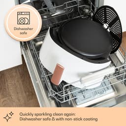 Klarstein XL Airfryer, frituurpan met stoomfunctie, temperatuurregeling en 16 programma's, heteluchtfriteuse, olievrije heteluchtfriteuse 1500 W, 7,5 liter — thumbnail 6