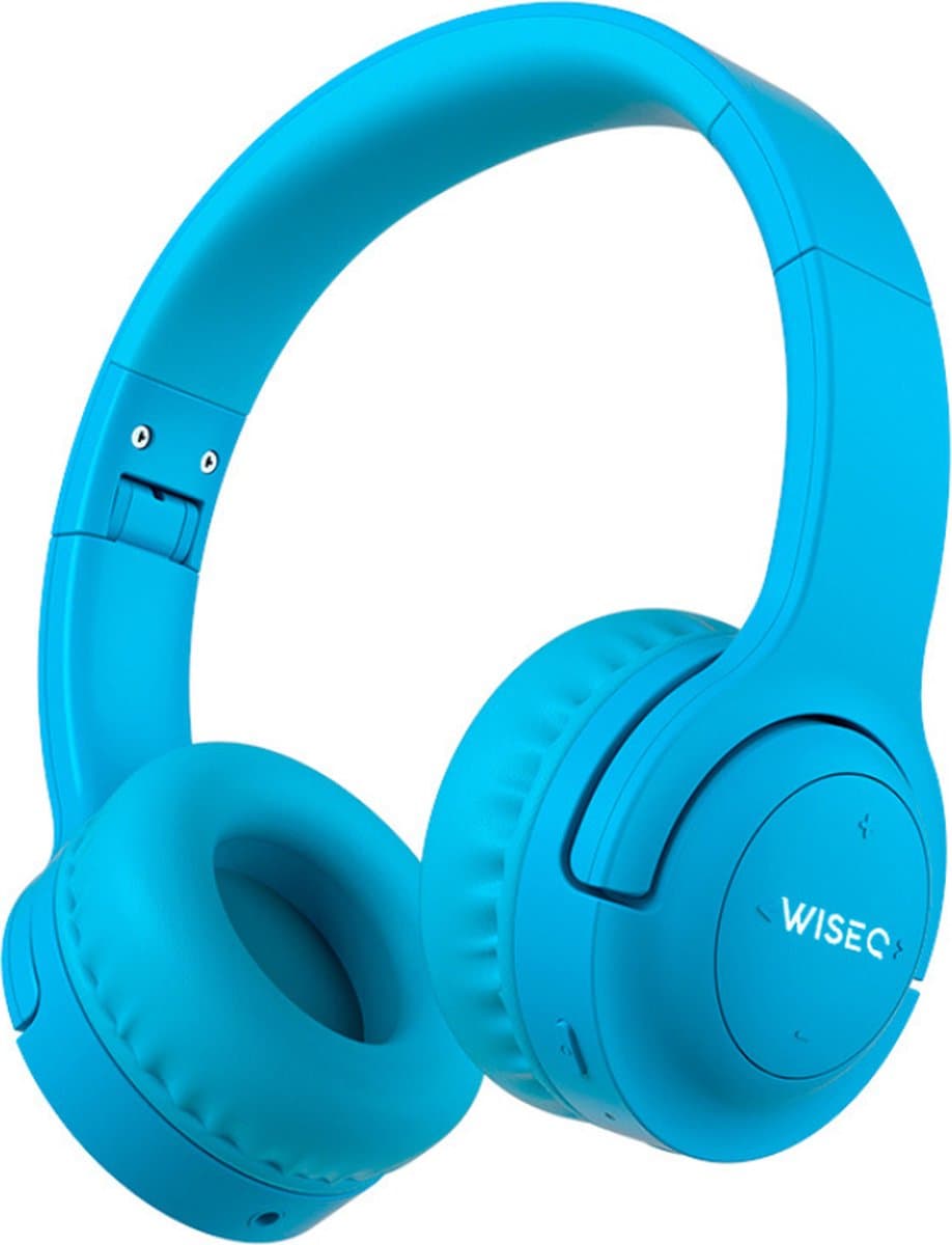 WiseQ HERO Koptelefoon Kinderen – Blauwe Draadloze Kinderkoptelefoon Bluetooth – 13dB Geluidsdempend – 38u Bluetooth & Microfoon – Blauw — afbeelding 1