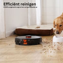 Robotstofzuiger - Laadstation - Leegt automatisch - 2700Pa - Appbediening - Stembediening - Vacuümzuiger - 110 minuten - Dweilen - Lidar - Navigatiesysteem - 3 liter - 60 dagen niet legen — thumbnail 5