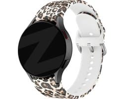 Siliconen band 'Leopard' geschikt voor Samsung Galaxy Watch 7 (40 & 44mm) / Galaxy Watch 6 (Classic) / 5 40mm & 44mm / Watch 5 Pro / 4 & Watch 4 Classic / Watch FE - siliconen smartwatch bandje met print - Bandz - Luipaard