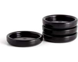 Set piano schotels zwart - onderzetters meubels - bescherming voor vloer - caster cups