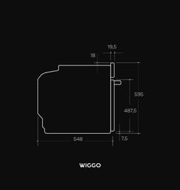 Wiggo WO-BFA610(W) - Inbouw heteluchtoven - 73L - Airfryer functie - Hetelucht - Soft Close deur - Telescooprails - Energieklasse A - Wit - 5 jaar garantie — thumbnail 12