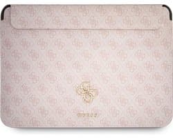 Guess 13.3 Inch Laptop- en Tablet-Sleeve - Roze - PU Leer - Big 4G Logo