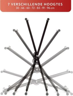 Keyboard standaard - verstelbaar dubbel X-frame statief voor Keyboards - zwart — thumbnail 3