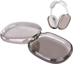 KELERINO. Siliconen Transparant Cover Case geschikt voor Airpods Max - Zwart — thumbnail 2