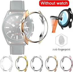 DrPhone SGW TPU case - Extra Dun - Geschikt voor Samsung Galaxy Watch 3 / 45mm - Flexibele Bumper - Transparant — thumbnail 2