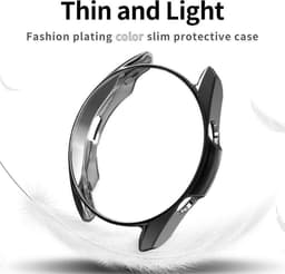 DrPhone SGW TPU case - Extra Dun - Geschikt voor Samsung Galaxy Watch 3 / 45mm - Flexibele Bumper - Transparant — thumbnail 3