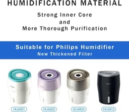 BukkitBow - Luchtreiniger Filter Voor Philips - Lucht Bevochtigings Filter -Luchtfilter set van 2 stuks (Geschikt voor: HU4706/HU4801/HU4802/HU4803/HU4811/HU4813/HU4816) — thumbnail 5