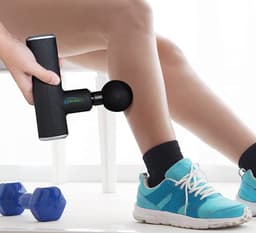 Mini massageapparaat LX-025 - sport, fitness, massagepistool, repareert en voorkomt spierpijn, maakt fascia los, lost blokkades zacht door — thumbnail 3