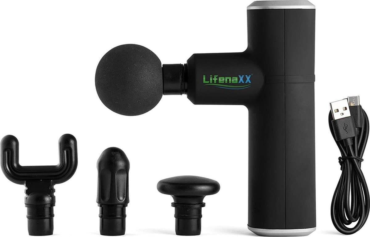 Mini massageapparaat LX-025 - sport, fitness, massagepistool, repareert en voorkomt spierpijn, maakt fascia los, lost blokkades zacht door — afbeelding 1