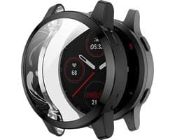 Case geschikt voor Garmin Vivoactive 4s 40mm - Zwart - Siliconen